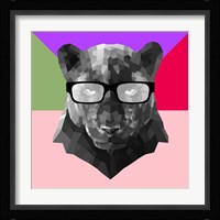 Party Panther in Glasses Fine Art Print