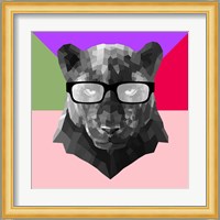 Party Panther in Glasses Fine Art Print