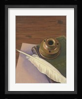 Ink Well And Quill Fine Art Print