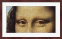 Mona Lisa - Detail Of Eyes Fine Art Print