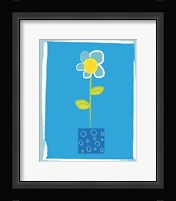 Blue Flower in Blue Pot Fine Art Print