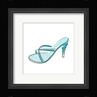 Blue High Heel Sandal Fine Art Print