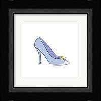 Blue High Heel Shoe Fine Art Print