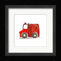 Firetruck Framed Print