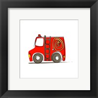 Firetruck Framed Print