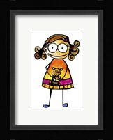 Girl with Teddy Fine Art Print