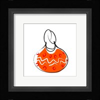 Orange Purse Framed Print