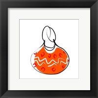 Orange Purse Framed Print