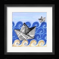 Paper Boats Framed Print
