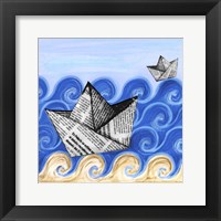 Paper Boats Framed Print