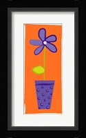 Purple Flower in Purple Pot Fine Art Print