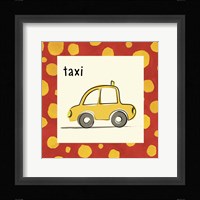 Taxi with Border Fine Art Print