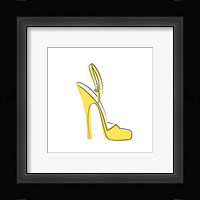 Yellow High Heel Sandal Fine Art Print
