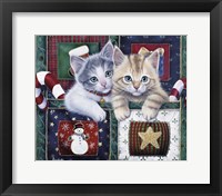 Christmas Calendar Kittens Fine Art Print