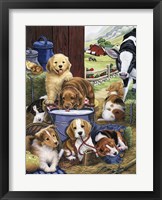 Puppy Hayday Fine Art Print