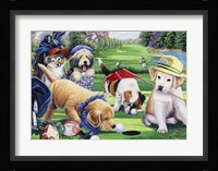Golfing Puppies Fine Art Print