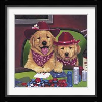 Poker Dogs Framed Print