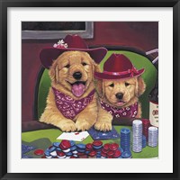 Poker Dogs Framed Print
