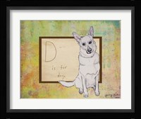 D is For Dog Framed Print