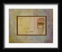 I is For Ice Cream Fine Art Print