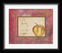 A is For Apple Fine Art Print