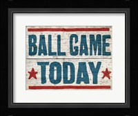 Ball Game Today Fine Art Print