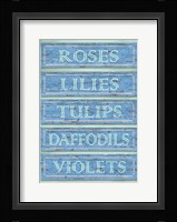 Garden Boards Blue Fine Art Print