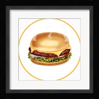 Burger Round Fine Art Print