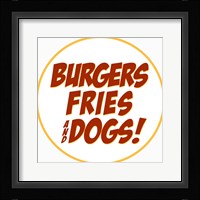 Burgers Fries Dogs Fine Art Print