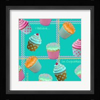 Cupcake Turquoise Fine Art Print