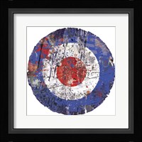 Mod Bullseye Distressed Fine Art Print