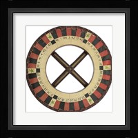 Gambling Wheel - Red Black 1 Fine Art Print