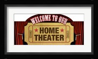 Home Theater Marquee Fine Art Print