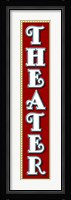 Theater Marquee Vertical Fine Art Print
