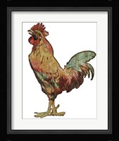 Rooster Wood Fine Art Print
