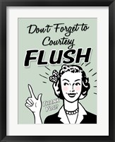 Don't Forget To Flush Fine Art Print