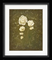 White Flower and Buds I Framed Print