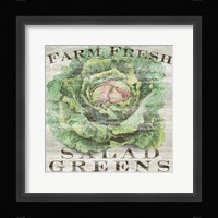 Farm Fresh Greens Framed Print