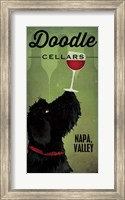 Doodle Wine II Black Dog Fine Art Print