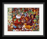 Santa Rejoicing Fine Art Print