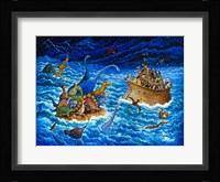 Noah And The Dinosaurs Fine Art Print