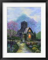 Irish Church & Garden Fine Art Print