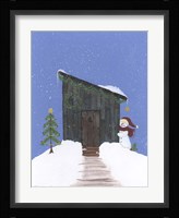 Barnwood Outhouse Framed Print