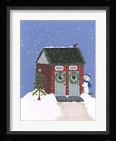 Brick Outhouse Framed Print