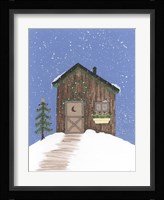 Brown Outhouse Framed Print