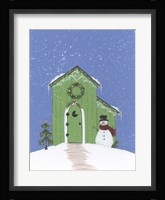 Light Green Outhouse Framed Print