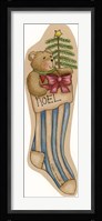 Noel Stocking Framed Print