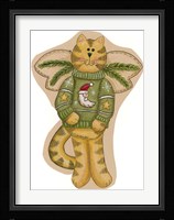 Green Sweater Cat Fine Art Print