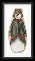 Black & Red Snowman Fine Art Print