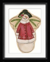 Red Snowwoman Fine Art Print